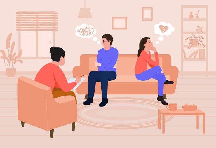 divorce-flat-composition-demonstrating-psychologist-working-with-unhappy-sad-couple-sitting-couch-with-their-backs-turned-away-vector-illustration_1284-69504